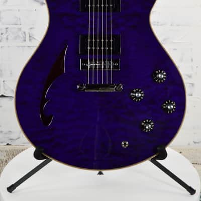 EVH SA-126 Special Quilted Maple Semi-hollowbody Electric Guitar - Trans Purple image 1