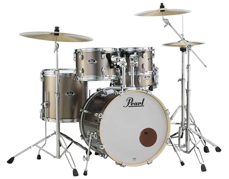 Pearl EXX725 Export EXX 12 /13 / 16 / 22 / 14x5.5" 5pc Drum Set with Hardware image 1
