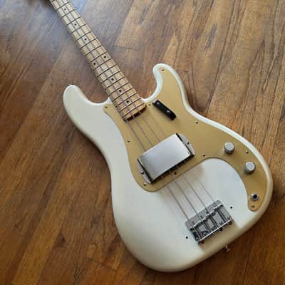 2016 Fender American Vintage '58 Precision Bass AVRI White Blonde image 2