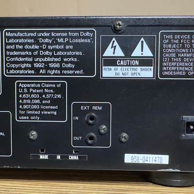 Rotel RDV-1080 DVD Audio/Video Player – For Parts or Repair image 10