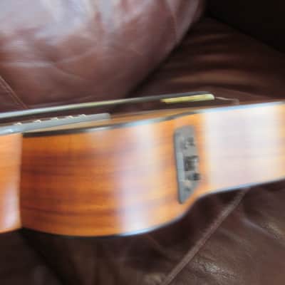 Luna Bari-Bass Koa Ukulele w/ Preamp and Gig Bag UKE BBASS KOA image 4
