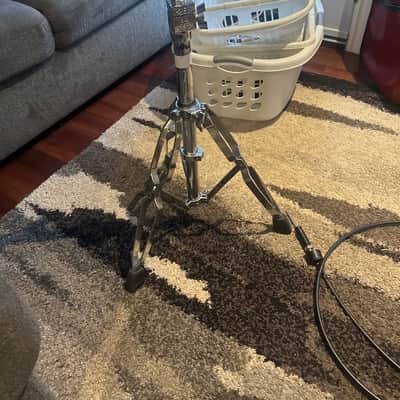DW DWCP9900 9000 Series Heavy Duty Double-Braced Dual Tom Stand 2010s - Chrome image 2