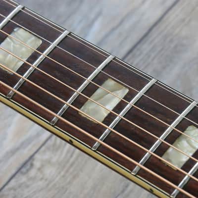 Vintage! 70’s MIJ Epiphone 6830 Acoustic/ Electric Natural Kalamazoo + Case image 12