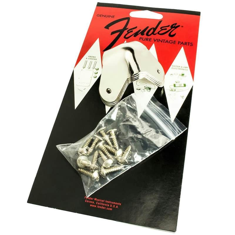 Immagine Fender 099-1350-000 Pure Vintage 3-Screw Mount Amplifier Corners (4) - 4