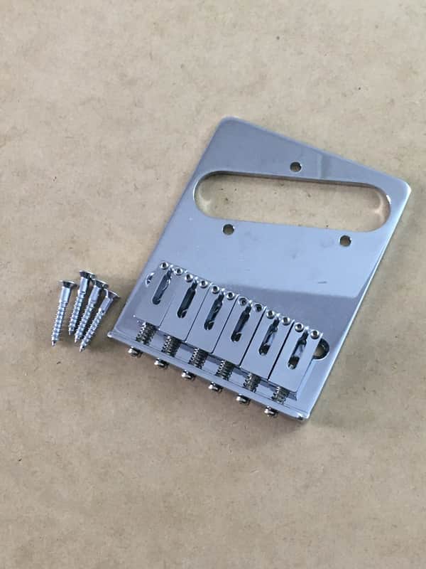 Lefty Modern FENDER Gotoh MIJ 6 Saddle Guitar Bridge Genuine Tele NOS Relic Left image 1