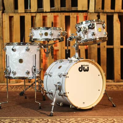 Used DW Collector's Jazz Maple Gum Classic Marine Drum Set - 18,12,14,14sn - SO#1304622 image 1