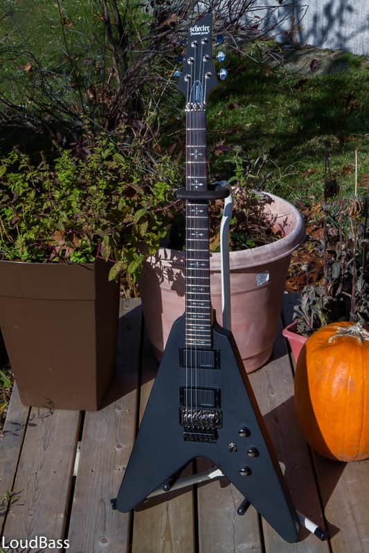 Schecter  Demon V Floyd Rose Satin Black Duncan Design pickups image 1