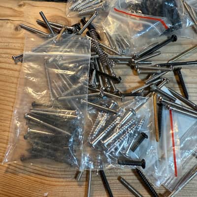 bulk lot of Guitar pickup screws direct mount fram or pickguard for luthier repairs image 10
