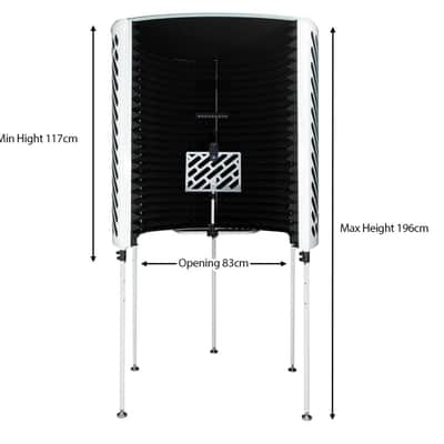 Imperative Audio PVB Portable Vocal Booth & Overhead microphone stand image 4