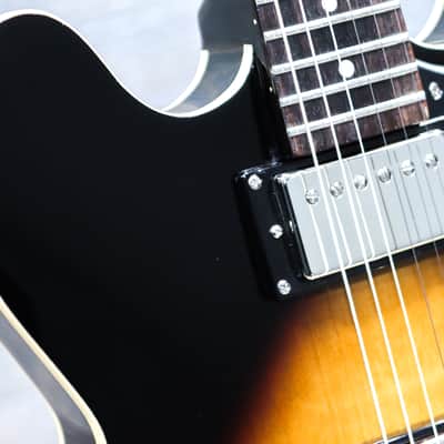 Epiphone Dot Historic ES-335 Design Vintage Sunburst Semi-Hollow Electric Guitar image 6