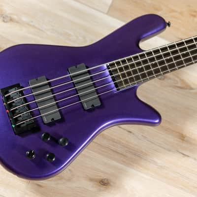 Spector NS Ethos HP 5 String Bass Guitar w/ Gigbag – Plum Crazy Gloss image 9