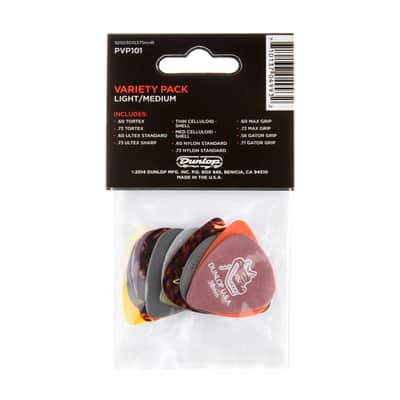 Dunlop PVP101 Guitar Picks Variety Player's 12-Pack image 2