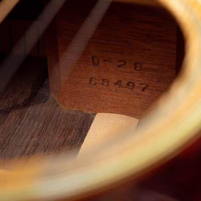 Martin D-28 1937 Vintage Acoustic Guitar – Natural Finish, Pre-War Model image 17