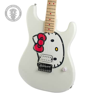 New Squier Hello Kitty Stratocaster White w/Hello Kitty Graphics #CYKF25009084 image 1