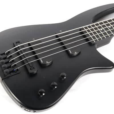 NS Design NXT5a Radius Black Satin Electric Bass Guitar w/ Gig Bag & Accessories image 6