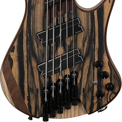 Ibanez EHB1675MS NTF Bass Workshop 5 String Electric Bass. Natural Flat with Bag image 1