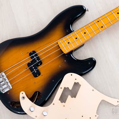 2000 Fender Precision Bass '57 Vintage Reissue PB57-70US Suburst Gold Guard w/ USA Pickup, Japan CIJ image 20