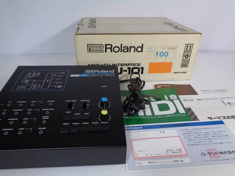 Roland MPU-101 - MIDI 4 x CV/gate Interface- Dark Black image 1