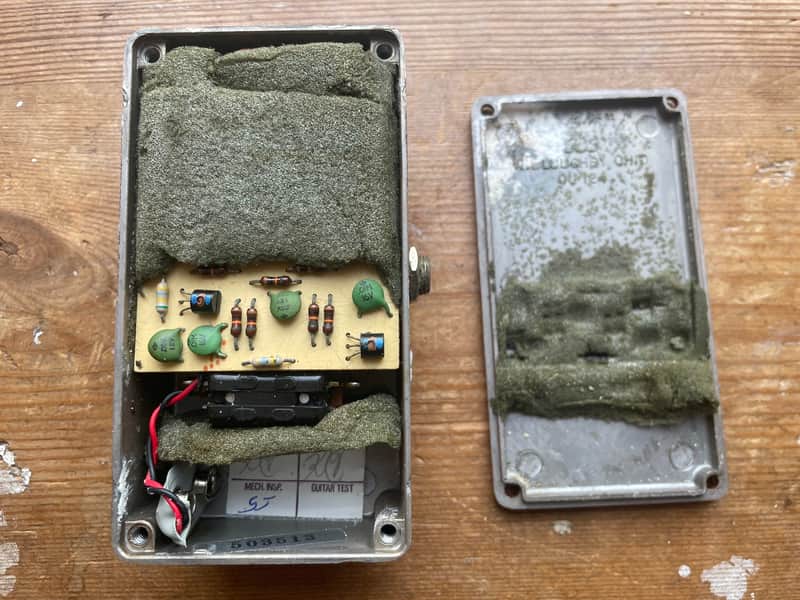 Vintage 1975 MXR Phase 45 script logo BUD box guitar pedal mint
