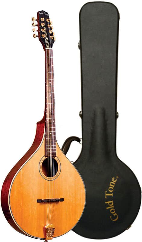 Gold Tone OM-800+/L Arched Solid Spruce Octave&Mahogany Neck Mandolin w/Hard Case For Lefty Players image 1