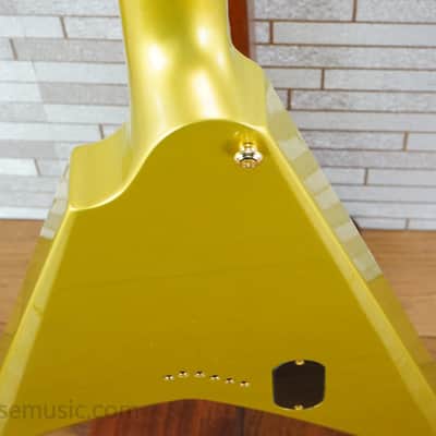 ESP LTD KH-V Kirk Hammett Signature - Metallic Gold image 10