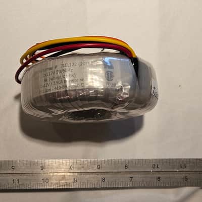 TOROID TRANSFORMER POWER SUPPLY 718.122 201802 2 X 117V 50/60HZ image 7