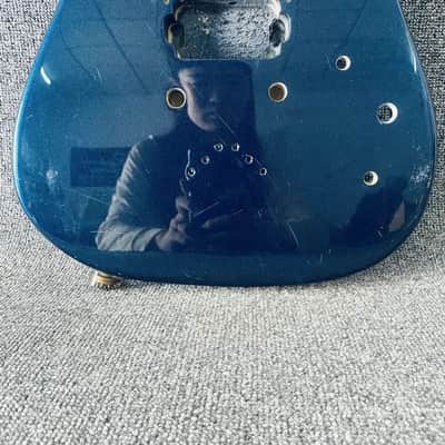 Metallic Blue HH Guitar Basswood Body image 4