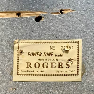 Rogers 14 x22” Jet Black Bass Drum - Vintage 70's Era - Good Condition image 11