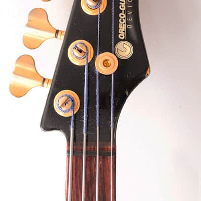 Rare extreme vintage japan metal Greco Explorer bass 1985 black image 4