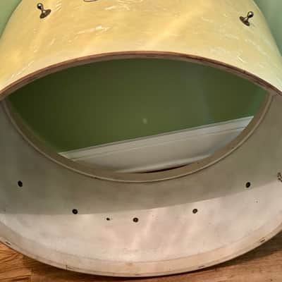Ludwig & Ludwig 28" Concert Bass Drum PROJECT Vintage 20's 30's White Marine Pearl image 5