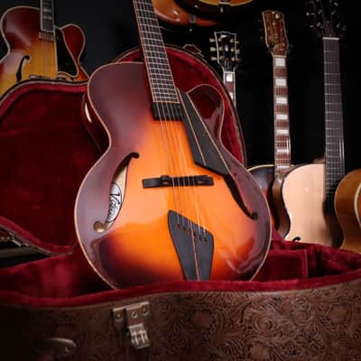 2022 Viteri Custom 16-inch F-hole Acoustic Archtop with Floating Kent Armstrong image 14