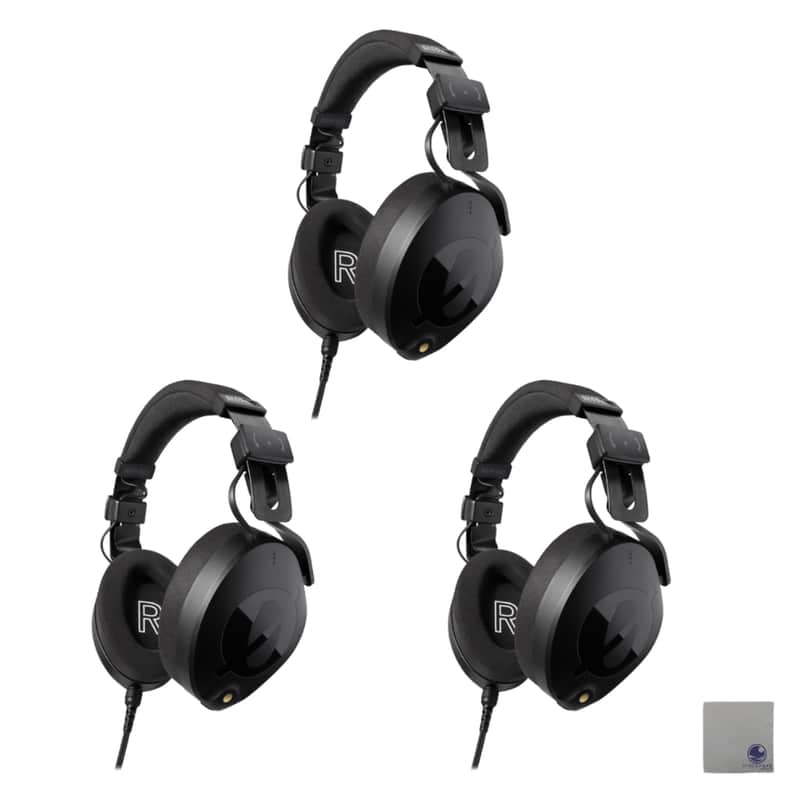 Rode NTH-100 Professional Over-Ear Headphones with StreamEye Polishing Cloth (Three-Pack) image 1