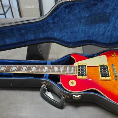 1994 Epiphone Les Paul Standard Birdseye Figured Top Korean Samick Long-Tenon MIK Korea Vintage 90s 1990's Gibson Truss Rod Cover image 2