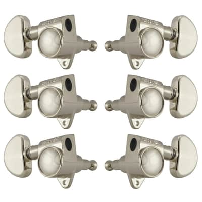 Grover Rotomatics Machine Heads 18:1 Gear Ratio 102-18 Series Machine Heads Set 3+3 Nickle image 1