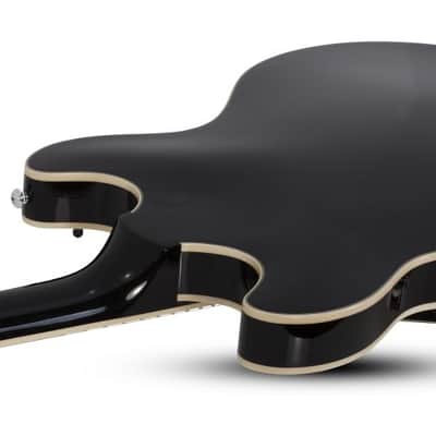 Schecter Corsair Semi-Hollow with Bigsby Vibrato 2020s Gloss Black image 7