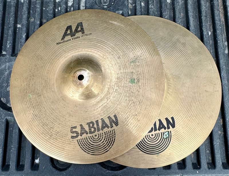 Sabian 14" AA Medium Hi-Hat Cymbals (Pair) 2019 - Present - Natural image 1