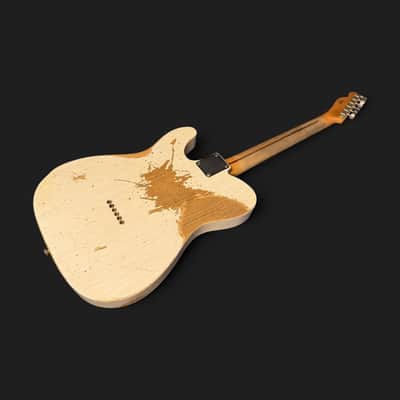 Fender Custom Shop '52 Telecaster Heavy Relic S-H 3,05kg 2017 - White Blonde image 6