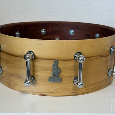 Brady Jarrah Ply Blackheart finish 14x5.5 snare drum image 11