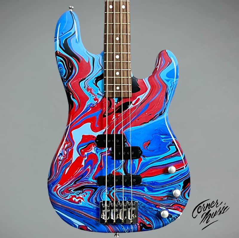 Funk Guitars USA PJ Bass - Swirl image 1