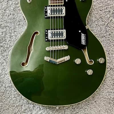 Mint Gretsch G5622 Electromatic Center Block Double-Cut w/ V-Stoptail, Olive Metallic image 5