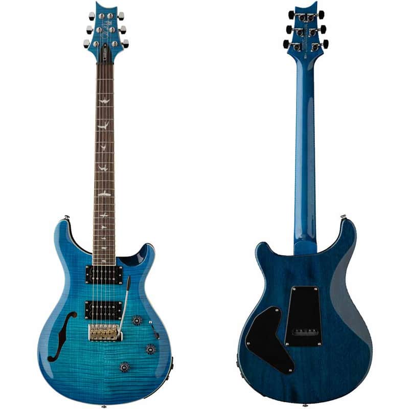 Paul Reed Smith SE Custom 24 Semi-Hollow Piezo Electric Guitar - Lake Blue image 1