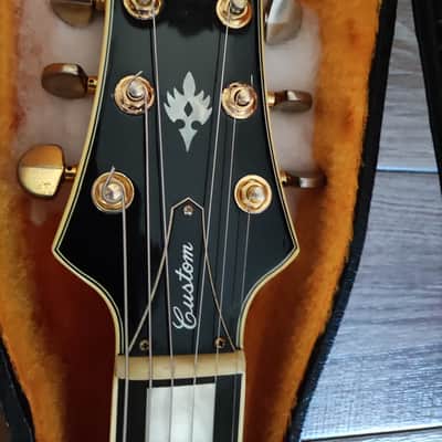 Aria Pro 2 II Les Paul Custom LC750 77-78 made in japan matsumoku rare transition model with case image 3