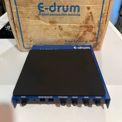 E-MU Systems E-Drum Model 8000 1984 - Blue & Black (Original Packaging) image 2