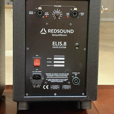 Red Sound Elis.8 (Elis 8) Powered Stereo Pair 2022 - Black image 4
