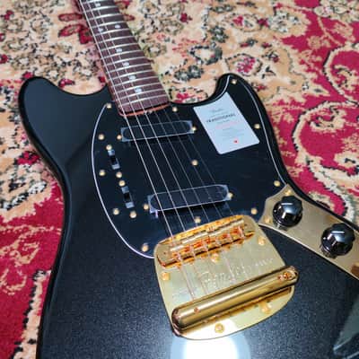 *NEW IN BOX* 2026 Fender Japan Limited Edition Traditional Collection, 60's Mustang Black Pearl Gold with Matching Headstock - MIJ JD26 image 12