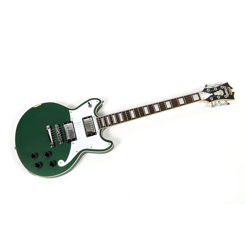 D'Angelico Premier Series Brighton Electric Guitar Regular Sherwood Green image 1