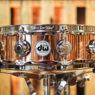 DW 4x14 Collector's Polished Copper Snare Drum - DRVP0414SPC image 1