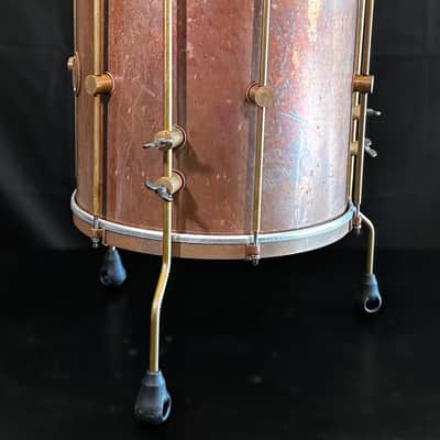 A&F Drum Co. Raw Copper Bop Drum Set (12/14/18) 2025 - Copper Patina image 16