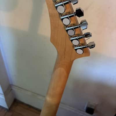 Custom Destroyer/Explorer Style 2026, 2 Tone Blue, Mahogony Body, Maple Neck, Titanium Nut image 8