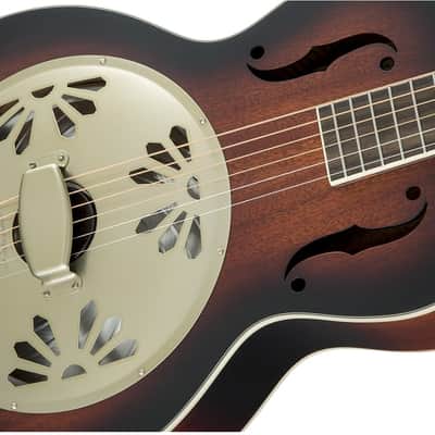 Gretsch G9241 Alligator Biscuit Round-Neck Resonator Guitar with Fishman Nashville Pickup, 2-Color Sunburst image 5